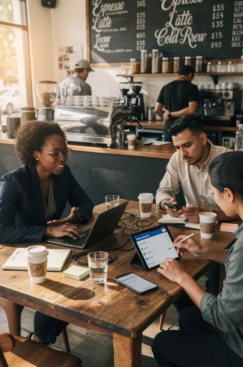 Dashboard displaying key performance metrics of automated software processes for increased productivity